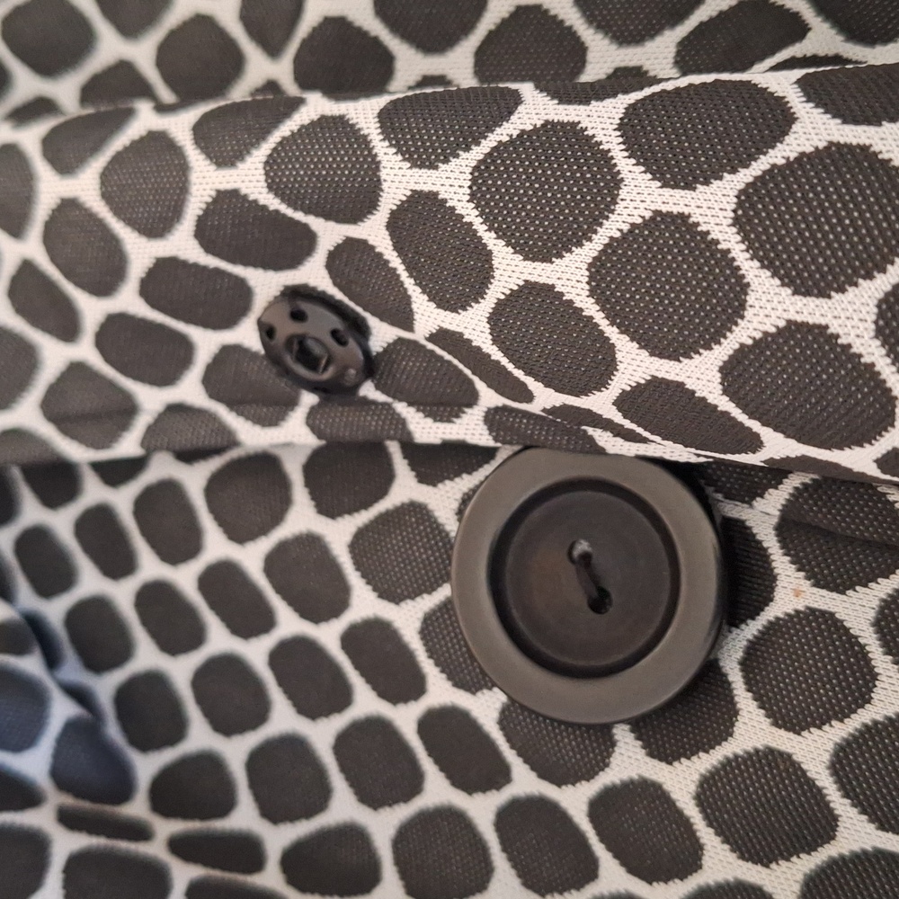 Maggie Barnes Lightweight Jacket Womens 3X Black White Polka Dot - Picture 6 of 9